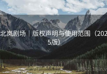 北岚剧场|版权声明与使用范围(2025版) 北岚剧场|版权声明与使用范围(2025版)