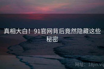 真相大白！91官网背后竟然隐藏这些秘密