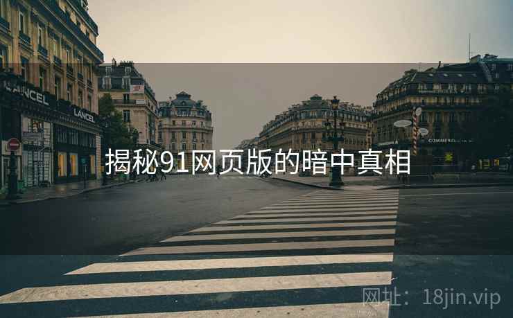 揭秘91网页版的暗中真相